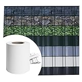 Sichtschutz PVC - Weiß RAL 9010-70m (14m²) - Doppelstabmatten Zaunfolie Windschutz blickdicht Windschutz