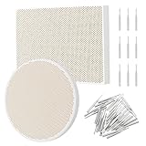 OLYCRAFT 2 Stück Waben Keramik Lötplatten Rechteckig Rund Lötwabenplatte Schmuckherstellungswerkzeug Set Mit 1 Stück Edelstahlnadeln Zum Schmelzen Gießen Gold Werkzeuge Schmucklöten