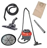 Cleanfix S10 Light Staubsauger 850 Watt - Staubsauger mit Kabel (10m) rot, Trockensauger