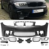 DM Autoteile 1914 Sport Stoßstange vorne kompatibel für BMW E81 E82 E87 E88 nicht M+ Nebel Smoke+ ABE*