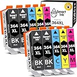 Smart Ink Kompatible Druckerpatronen als Ersatz für HP 364 XL 364XL 10 Multipack (4BK & 2C/M/Y) Patrone hoher Kapazität für HP Photosmart 5520 5510 5524 6520 5515 OfficeJet 4620 4622 DeskJet 3520