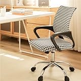 Morbuy Bürostuhl Bezug Zweiteilig, Bezug für Bürostuh Stretch Spandex Bürostuhl Überzug Elastischer Drehstuhl Stuhlüberzug Abnehmbare Stuhlhussen mit Armlehne (Chippendale,Einheitsgröße)