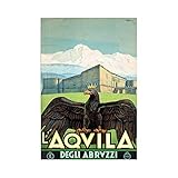 The Art Stop TRAVEL TOURISM AQUILA ABRUZZO ITALY SPANISH FORT EAGLE FRAMED PRINT F12X6981