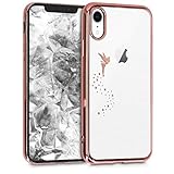 kwmobile Case kompatibel mit Apple iPhone XR - Hülle Handy - Handyhülle Fee Rosegold Transparent