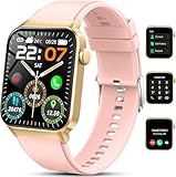 Smartwatch Herren Damen, 1,85" HD Smartwatch Damen mit Telefonfunktion, Smart Watch Fitnessuhr 113+ Sportmodi, IP68 Wasserdicht, Sportuhr mit Herzfrequenz Schlafmonitor Schrittzähler, für Android iOS