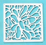 HäNgender Raumteiler,HäNgende Bildschirm Panel 12 stücke 29x29cm Hängen Bildschirme Wohnzimmer Trennwände Trennwand Kunst DIY Home Dekoration Weiß Holz-Kunststoff(CL-18)