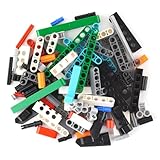 Lego Technic Bausteine bunt – 100 Stück Liftarms Lochstangen Kreuzstangen Pins– Technic Teile für Kreative Konstruktionen