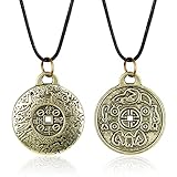 Feng Shui Geldkette, Die Eigenschaften von Feng Shui Geld Amulett, Halskette mit Anhänger Vintage-Geschenkschmuck Die Eigenschaften von Glücksmünze Halskette für Männer Frau 2pcs