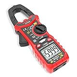 KAIWEETS HT206D Stromzange, Strommessgerät DC/AC Strom: 0-600A, CAT III 600 V Zangenmultimeter True-RMS 6000 Counts Auto-Ranging, misst Spannung Kapazität Durchgang (AC/DC-Strom)