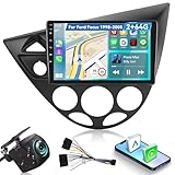 2G+64G Android Autoradio für Ford Focus 1998-2005 mit Wireless Carplay & Android Auto, 9 Zoll Touchscreen Autoradio mit WiFi, GPS Navigation, Bluetooth, FM RDS