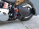 ORLETANOS Diablo schwarz kompatibel mit Harley Davidson Schwingentasche Satteltasche Softail Heritage Starrahmen Bobber VN900 VN800 Tasche Motorradtasche