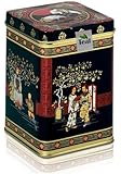 RUSSISCHE TEEMISCHUNG - schwarzer Tee - in einer Black Jap Dose eckig (Teedose) - 77x77x100mm (75g)