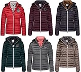 HV Polo Reit-Jacke HVPFeline gesteppt herausnehmbares Innenteil Kapuze (L, dark berry)