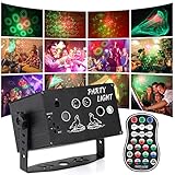Disco Licht Tobeape Party Lichter RGB Bühneneffektlichter, Discokugel LED Projektor Lampe mit Fernbedienung Mini Karaoke für Geburtstagsfeiern Hochzeit KTV Bar Halloween Weihnachtsdekoration Licht