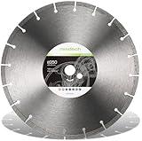 Profi Diamantscheibe 350mm x 20 mm für Stein, Beton, Naturstein uvm. - Diamanttrennscheibe mit hoher Schneidleistung | Für Trocken- & Nassschneider