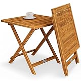 Casaria® Beistelltisch Holz Vollmontiert Klappbar 80kg Belastbar Balkon