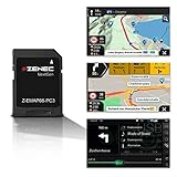 ZENEC Z-EMAP66-PC3: Micro SD-Karte mit PKW Navigation für ZENEC Autoradio/Multimediasystem Z-N966 und Z-N965, 3-D Karten für Europa, TMC, TPEG