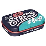 Nostalgic-Art Retro Pillendose, 4 x 6 x 1,6 cm, Anti Stress Pills – Geschenk-Idee für Nostalgie-Fans, mit Pfefferminz-Dragees, Vintage Design