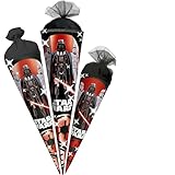alles-meine.de GmbH Schultüte - Star War - 35-85 cm - Größe wählbar - Holzspitze wählbar - Zuckertüte - Tüll - oder Filzabschluß - eckig/rund - klein & groß - Geschenktüte - ..