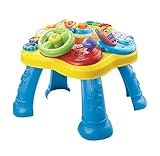 Vtech Baby Abenteuer Spieltisch – Bunter Babyspieltisch mit 6 Spielfeldern und interaktiven Elementen – Farben, Zahlen, Tiere, Musik und Formen spielerisch Lernen – Für Kinder von 12-36 Monaten
