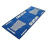 BIKETEK Werkzeug Tool Motorrad Werkzeug Tools Garagenmatte 190x80cm Suzuki blau, Unisex, Multipurpose, Ganzjährig, Nylon