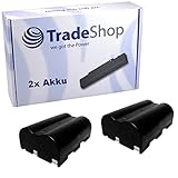 2X Kamera Li-Ion Akku 2000mAh für Sigma Sigma SD14 SD-14 Samsung Digimax GX10 GX-10 GX20 GX-20 PENTAX K10D K20D K100D K110D ersetzt Minolta NP-400 Pentax DLI-50 Sigma BP-21 Samsung SLB-1674