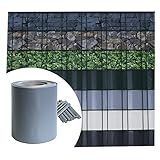 Sichtschutz PVC - Grau RAL 7040-35m (7m²) - Doppelstabmatten Zaunfolie Windschutz blickdicht Windschutz