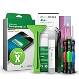 GIGA Fixxoo Reparatur-Set für iPhone X Akku | Kapazität wie Original-Akku | Ersatz-Akku mit Werkzeug-Kit für einfachen Austausch mit Anleitung bei defekter Batterie | Langlebiger Akku für iPhone X