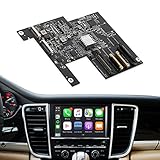 ISUDAR Wireless Carplay Box Modul für Porsche Panamera Cayenne Macan Cayman Boxster 911 718 PCM 3.1 Android Auto USB Musik Video Mirror Link Unterstützt Kamera Lenkradsteuerung Halten Autoradio