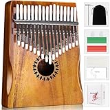 Newlam Kalimba Daumenklavier 17 Tasten Musikinstrument, Fingerklavier Instrument Klaviergeschenk für Kinder und Erwachsene Anfänger