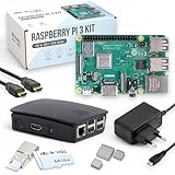 Raspberry Pi 3 B+ Starter-Set | Netzteil | Gehäuse | 64GB Edition | 4K HDMI Kabel | Raspberry Pi 3 B+ 1GB RAM