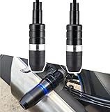 Motorrad Sturzpads für Suzuki Boulevard M109R Intruder VZR1800 M1800R, Anti-Fallen Ball, Motorrad Rahmen Sliders, Rahmen/Motor/Auspuff Crash Fallen Schutz Stick Protektoren Zubehör D Silver