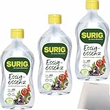 usy Bundle für Surig Essig Essenz Hell mit 25% Säure 3er Pack (3x400g Flasche) + usy Block