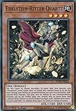 POTE-DE020 - Edelstein-Ritter Quartz - Super Rare - 1. Auflage - Deutsch - Power of The Elements - mit LMS Trading Fieldcenter-Karte Yugioh