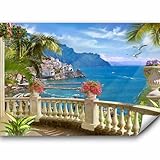 murando - Fototapete Premium-Vlies Landschaft 300x210 cm - Foto Tapete Schlafzimmer Wohnzimmer Moderne Vliestapete XXL Wandtapete Motivtapeten 3d Effekt Dekoration - Tropische Insel c-B-0101-a-a