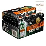Jägermeister – 24 x 0,02l Premium Kräuterlikör Shots 35% Vol. als Party Geschenk – Aus 56 erlesenen Kräuter – Im Eichenfass gelagert – Das Original aus Wolfenbüttel