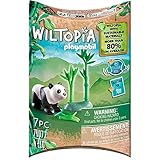 PLAYMOBIL WILTOPIA 71072 Junger Panda aus nachhaltigem Material inklusive vielen Zubehör und Tier-Sammelkarte mit QR-Code und spannenden Audio-Content, ab 4 Jahren