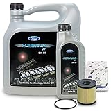 Original Ford Formula F 5W30 Motoröl 14E9EC 6 Liter + Original Ford Ölfilter 1717510 Ölwechselkit 2.0 TDCI 2.2 TDCI Diesel