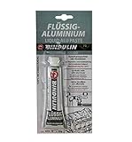 Bindulin Flüssig Aluminium 60g - gebrauchsfertige Reparaturmasse aus Kunstharzspachtel mit Aluminium - geeignet für Auto KFZ Wassersport Marine Alu-Felgen Yacht Modellbau - Markenware