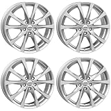 4x Autec Felgen BRIXEN 7.5x18 ET45 5x120 Brillantsilber kompatibel mit BMW 1 2er X3 X4 Z4