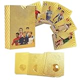 Football Stars Goldene Sammelkarten-Set, 55 Karten, Fußballspieler Edition