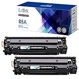 LxTek Purify 85A CE285A Toner Kompatibel für HP Laserjet Pro P1102W P1102 M1212 M1212NF M1217NFW M1132MFP P1109W M1210 M1130 M1132 (Schwarz, 2er-Pack)