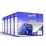SWIPARO - Zertifizierte Tachorollen - Tachographenpapier - Thermopapier für sämtliche digitalen LKW-Tachographen/Fahrtenschreiber - 57/8 mm (15 Rollen)