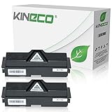 2 Toner kompatibel mit Kyocera TK-170 TK170 für Kyocera FS-1320D, FS-1370DN, ECOSYS P2135DN, P2100 Series - 1T02LZ0NL0 - Schwarz je 7.200 Seiten
