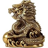 Buddha Statue Chinesisches Sternzeichen Sammelfiguren Tischdekoration Statue- Drachen Kupfer Dekoration Mascot Dekoration glückliche Fengshui Heim-Fertigkeit-Dekoration Buddha