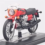 ZWXHN 1:24 Für Moto Guzzi 850 Lemans 1976 Sportmodell Motorrad Cafe Druckguss & Spielzeugfahrzeuge Für Kindergeschenke Erwachsenenkollektion
