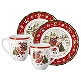 Hutschenreuther Happy Wintertime Red Set 4tlg