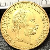 REZAJDUIE Gedenkmünze 1915 Österreich-Habsburg 1 Dukat-Franz-Joseph I Vergoldete Kopie Münze