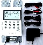 TENS Gerät 4 Kanal EMS Gerät 220 Volt Reizstrom Gerät 50 Programme Muskelstimulator Schmerztherapie Elektrotherapie Muskelaufbau Inkl. Elotec Gesundheits CD