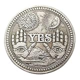 Onsinic Ja Oder Nein Schädel Spiel Münze Gedenkmünze Antike Bitcoin Sammelbare Kunst Geschenke Home Decoration, Bronze, 1,5 Zoll